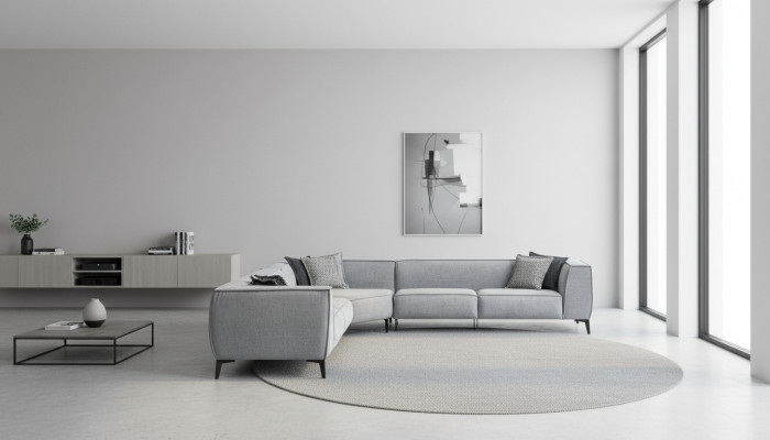 Sofá esquinero sofá tapizado sofá de salón sofá en forma de L Diseño moderno Nuevo