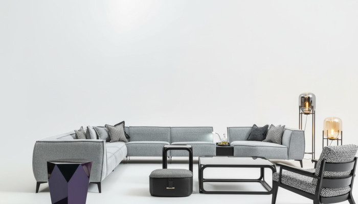 Sofá en forma de U para sala de estar, sofás tapizados, muebles, estilo sofá, sofás.