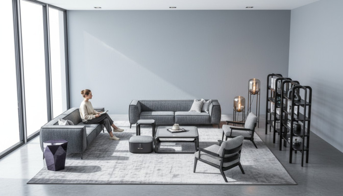 Juego de sofás para 4 personas, sofás, sillones de lujo, conjunto de tela de sofá xxl.