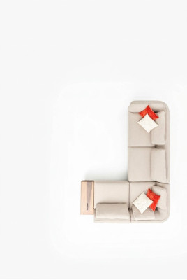 Sofá de esquina en forma de L con diseño moderno, sofá, muebles de sala de estar, nuevos.