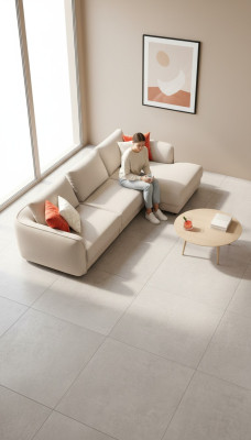 Sofá de esquina en forma de L Sofá de lujo Muebles de sala de estar Diseño moderno 330x170