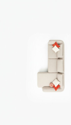 Sofá de esquina en forma de L Sofá de lujo Muebles de sala de estar Diseño moderno 330x170