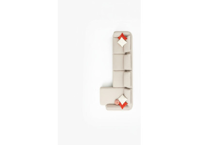 Sofá esquinero para sala sofá sillón sofá tapizado diseño moderno en forma de L 420x170cm