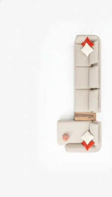 Sofá de esquina en forma de L, sofá de salón, sofá tapizado en esquina, conjunto de esquina, sofá de tela.