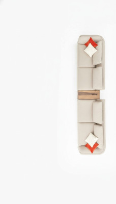Sofás Sofá grande Sofá Couch 6 plazas Sofás xxl italianos Mobiliario Textil
