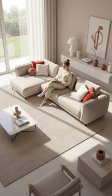 Sofá esquinero en forma de L, sala de estar, sofá tapizado, muebles de lujo, sofá 330x170.