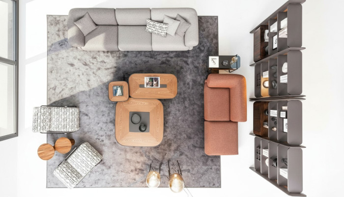 Grupo de sofás esquineros Grupo tapizado Sofá Sofá Tela Muebles de sala Moderno