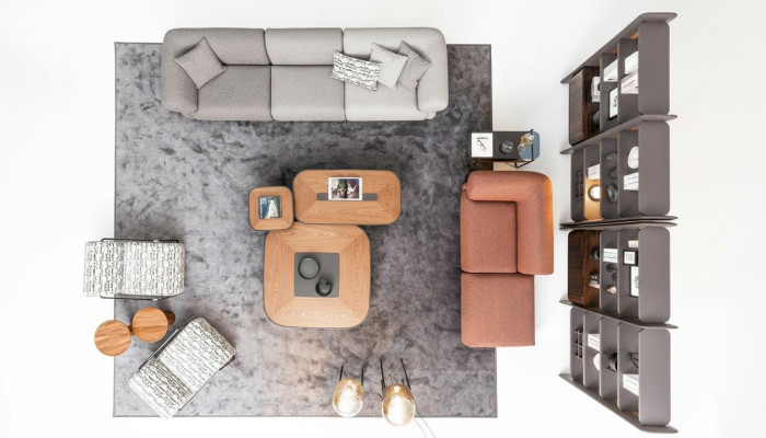 Grupo de sofás esquineros Grupo tapizado Sofá Sofá Tela Muebles de sala Moderno