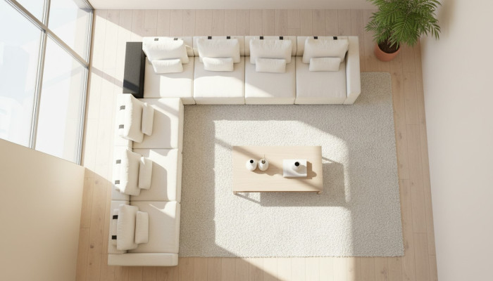 Sofá de tela sofá en forma de L sofá sofá de esquina tapizado sofá relax sillón grande