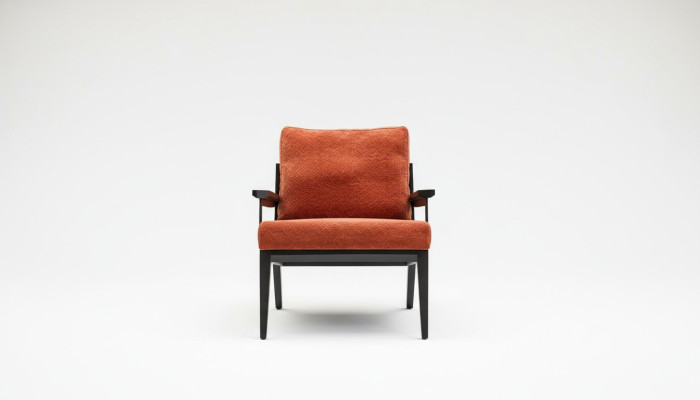 Sillón de 1 plaza de tejido de lujo para la sala de estar, asiento tapizado moderno de diseño nuevo.