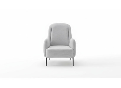 Diseñador Gris Sillón de lujo de 1 plaza Sillón tapizado de tela