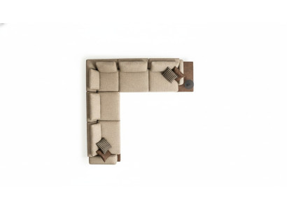 Sofá de esquina en forma de L para sala de estar, diseño de sofá moderno, sofá tapizado, muebles.