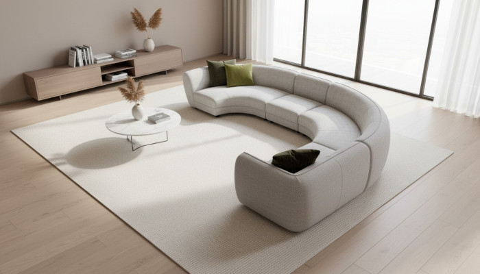 Sofá en forma de U semicircular, sofá esquinero, conjunto de muebles de salón, sofás esquineros de diseñador.