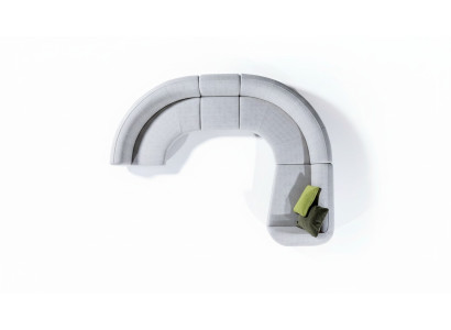 Sofá en forma de U semicircular, sofá esquinero, conjunto de muebles de salón, sofás esquineros de diseñador.