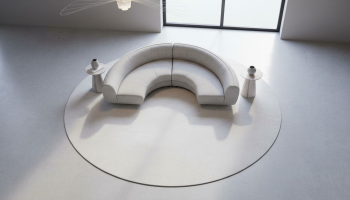 Sofá acolchado semicircular en forma de U Muebles de salón modernos Sofá