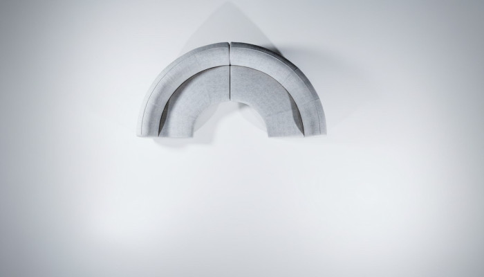 Sofá acolchado semicircular en forma de U Muebles de salón modernos Sofá