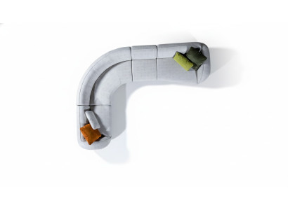 Conjunto de sofás de esquina moderno con forma de L de diseñador Sofá Muebles de salón.