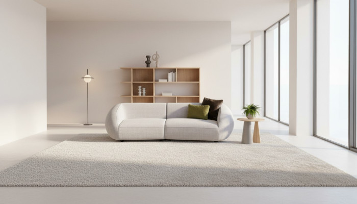 Sala de estar gris Sofá tapizado moderno de tela de lujo Muebles de sofá de tela