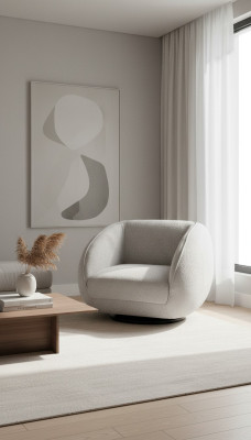 Sillón tapizado de tela de 1 plaza, diseño moderno, lujo para sala de estar.