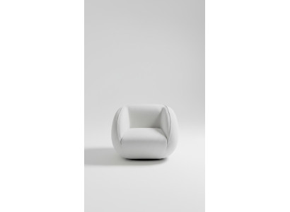Sillón tapizado de tela de 1 plaza, diseño moderno, lujo para sala de estar.