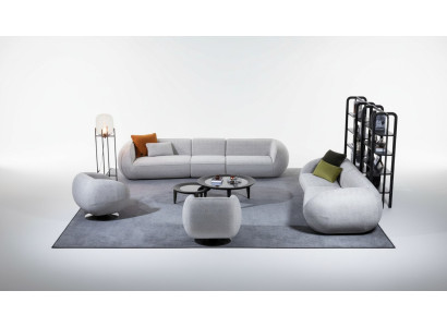 Conjunto de sofás Muebles de salón de cinco plazas Cuatro plazas Sillón Set Muebles de diseñador