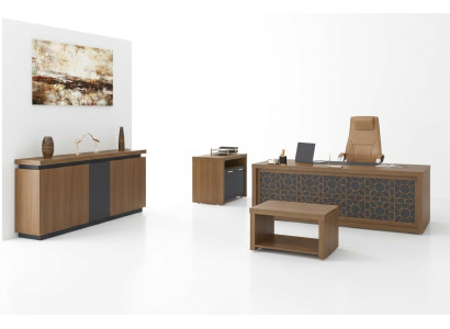 Muebles de madera para oficina Conjunto de oficina Escritorio Mesa de centro Muebles de oficina 4 piezas