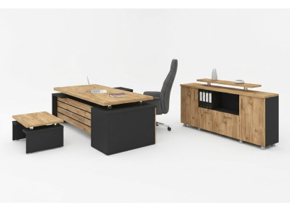 Muebles de oficina de diseño Lujo Conjunto de estudio moderno de diseñador de 3 piezas.