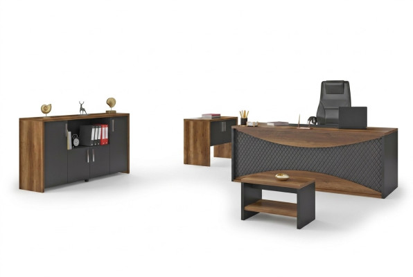 Estudio Muebles de madera Juego de oficina Escritorio Archivador Mesa de centro