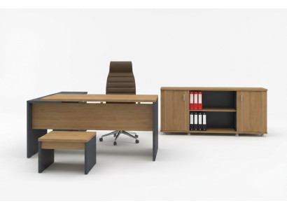 Escritorio en esquina Archivador Mesa de centro Muebles de oficina Estilo moderno