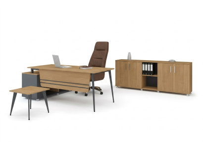 Set de oficina Nuevo Mesa de centro Diseño moderno Escritorio esquinero 3 piezas
