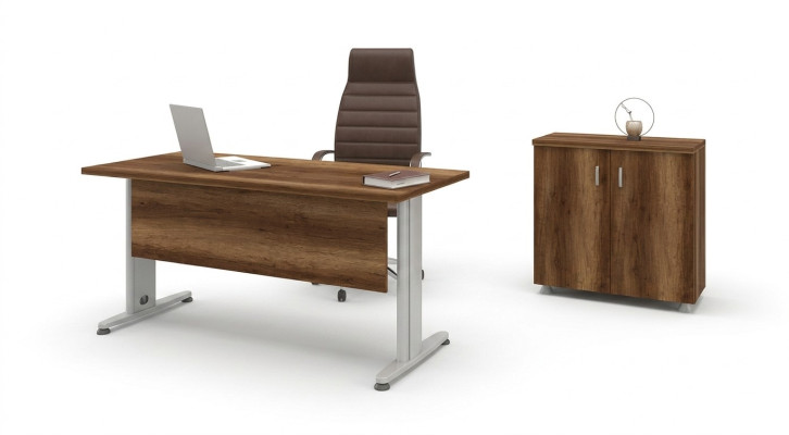 Set completo de muebles de oficina, armario de estudio, escritorio de 2 piezas.