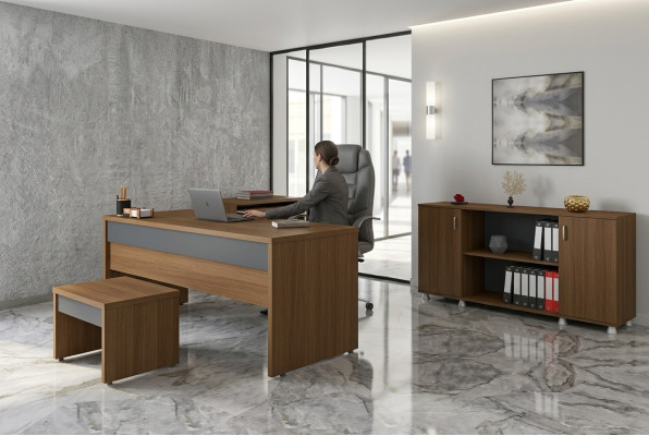 Escritorio Oficina Estudio Muebles de oficina Escritorios Armarios 3 piezas