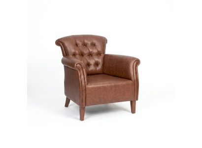 Sillón de diseñador marrón Lujo Muebles Chesterfield de lujo Silla de oficina ejecutiva de lujo