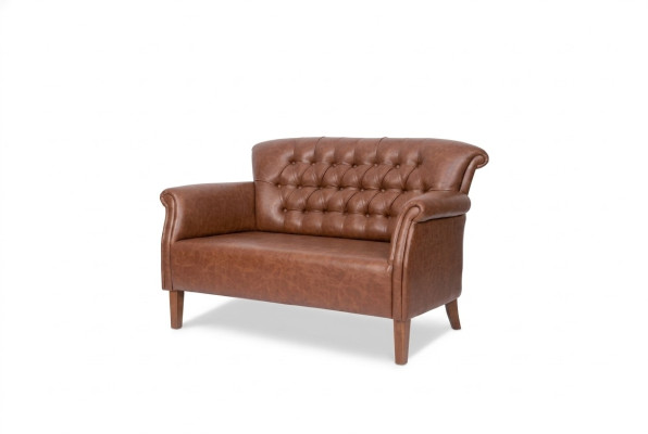 Chesterfield sofá de dos plazas para el estudio, asientos, muebles tapizados de diseño de lujo