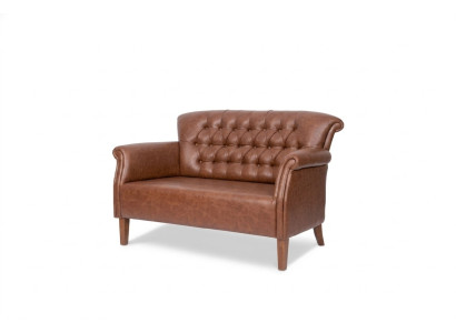 Chesterfield sofá de dos plazas para el estudio, asientos, muebles tapizados de diseño de lujo