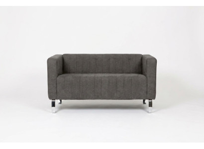 Sofá negro de dos plazas Muebles de oficina gris de lujo Sofá de tela