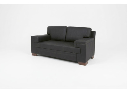 Sofá de dos plazas negro mueble textil de oficina asiento sofás tapizados oficina