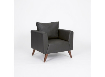 Silla diseño negro acolchado asiento estudio oficina despacho nuevo