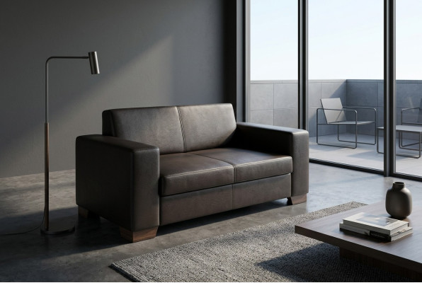 Muebles de oficina para dos personas en habitación de trabajo, negro, mobiliario de oficina, sofá de lujo.