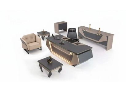 Muebles modernos para oficina. Diseñador de muebles. Escritorio. Archivador.
