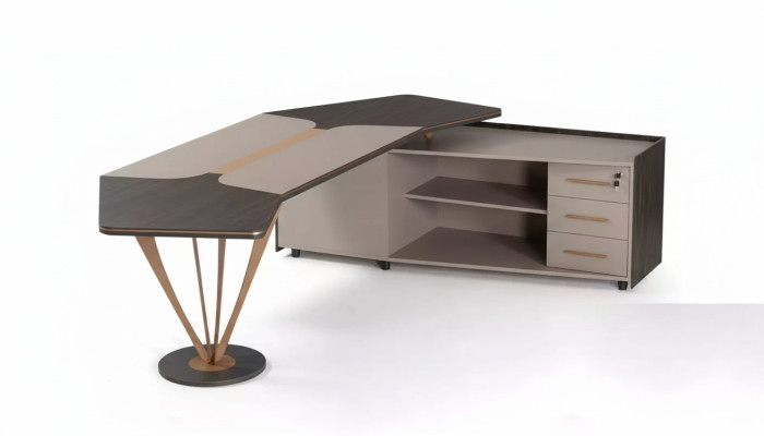 Escritorio en esquina Muebles de oficina Estudio de trabajo Muebles de lujo Moderno Mesa Nuevo