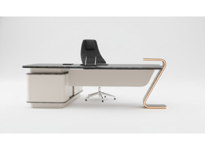 Escritorio LED iluminado Diseño Mesa Mobiliario de oficina Mesas 250cm