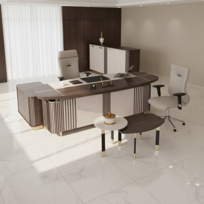 Moderno mobiliario de oficina de diseño de muebles de oficina modernos de 3 piezas.