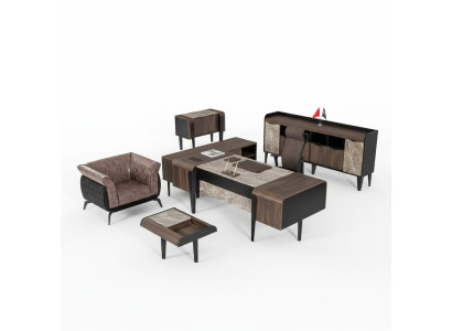 Muebles de oficina, escritorio de lujo, archivador, armario de oficina, nuevo conjunto moderno.