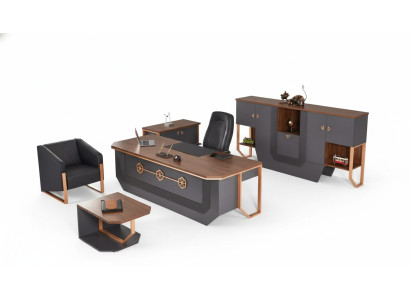 Muebles de oficina conjunto de muebles de lujo para la oficina escritorio armarios mesa de centro