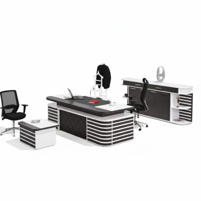 Mobiliario de oficina blanco Conjunto completo de muebles de oficina modernos