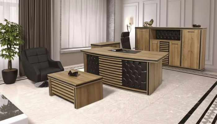 Juego de oficina completo Escritorio Armario de oficina Mesa de centro Muebles de diseño