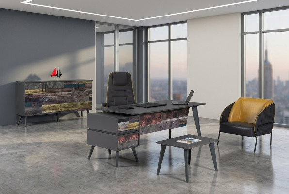 Mesa Muebles de oficina Mobiliario de escritorio Equipamiento de mesa de trabajo Moderno equipamiento de oficina Oficina