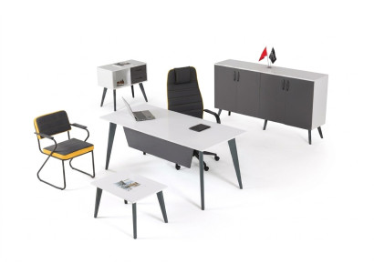 Arbeitzimmer Set de oficina de 4 piezas Oficina Escritorio Muebles de oficina Diseñador Nuevo