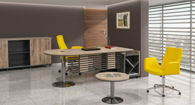 Escritorio de esquina Mesa Mesa de oficina Mesas Escritorios Muebles Escritorio de jefe de 2 piezas